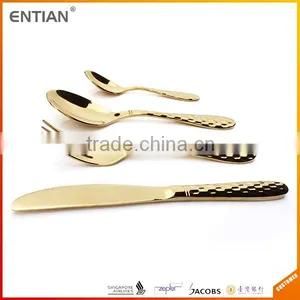 PVD Coating Gold Color Cutlery, Stainless Steel Flatware 18/10, Flatware thumbnail-2