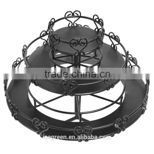 3-Tier Rotating Metal Nail Polish Display Stand thumbnail-2