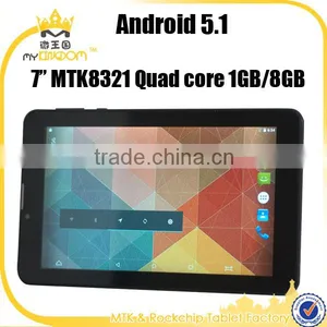 7inch Android 5.1 Quad Core 3g Sim Card Tablet pc With Silicon Case for Kids thumbnail-1