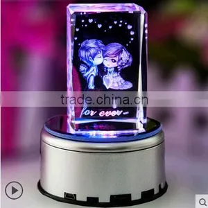 Wedding Gift Popular K9 Crystal Gift Souvenir Gift Crystal Cube thumbnail-2