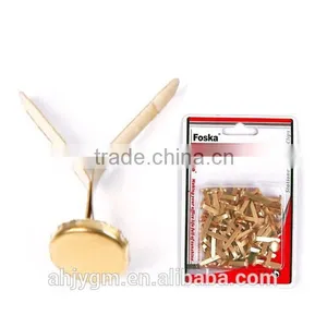 High Quality Golden Color Round Head Paper Fasteners for Wholesale thumbnail-1