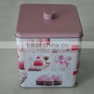 Square Tin Box/square Metal Tea Tin Box thumbnail-1