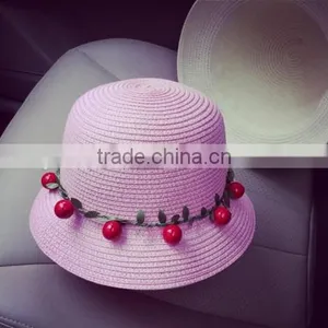 2016 Professional Ladies Flower Sunshine Beach Hat Summer Wear Fashion Ladies Handmade Hat Straw thumbnail-3