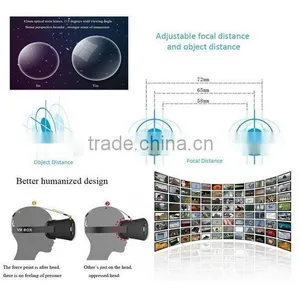2015 Hot Selling VR 3d Box Glasses for Short Sight Headset Virtual Reality With a Real Experience When You Wear it thumbnail-4