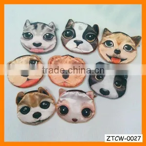 Creative Dog Cat-people Fabrics Unisex Coin Wallet Wholesale ZTCW-0027 thumbnail-1