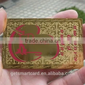 High Quality Golden Metal Card for Loyalty thumbnail-1