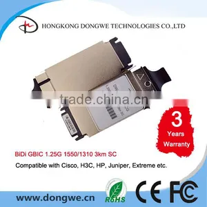 GBIC-BX-D 1550TX 1310RX 3km 1000BASE-BX BIDI GBIC Module Transceiver thumbnail-1