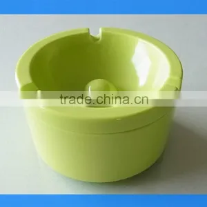 DCA009146 Slim Green Color Melamine Ashtray, Melamine Cigarette Ashtray, Round Plastic Ashtray thumbnail-1
