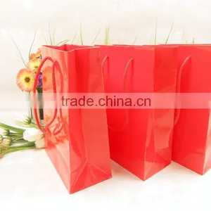 Coated Paper Customized Red Paper Gift Bag ,paper Gift Bag for Gifts Packaging thumbnail-4