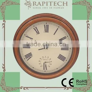 12 Inch Plastic Garden Thermometer Clock thumbnail-1
