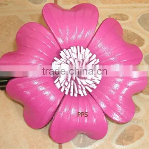 Leather Flower Clip thumbnail-2