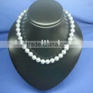 White Round Freshwater Pearl Necklace thumbnail-1
