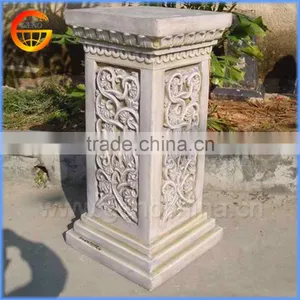 Home and Garden Fiberstone Flower Pot Stand Roman Pillar Design thumbnail-1