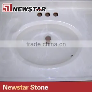 Different Kind White Artificial Marble Countertop thumbnail-1