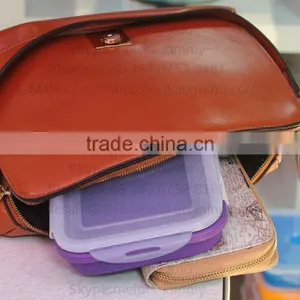 Heat Resistant Airtight Microwave Food Grade Siliconec Food Container thumbnail-1