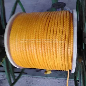 12-Strand UHMWPE Winch Rope Mooring Rope Yellow thumbnail-1
