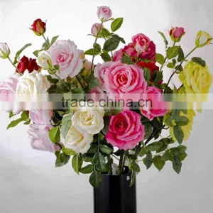 SJ11001107 Wholesale Artificial Flowers/high Initation Rose/decorative Single Rose thumbnail-1