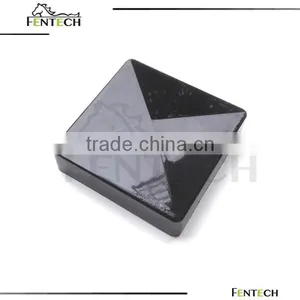 Black Post Flat Cap for Pvc Fence Post thumbnail-1