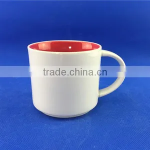 16 oz Glazed Red Color Ceramic Sublimation Coffee Mug thumbnail-5