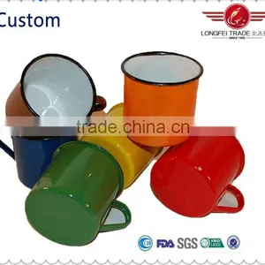 China Factory Wholesale Customized Traveling Enamel Mug thumbnail-1