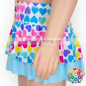 Baby 2 Piece Swimsuit Rainbow Heart Girls Bathing Suit thumbnail-5