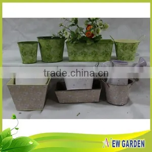 High Standard Cheap Round Balcony Metal Plastic Hanging Basket Pots thumbnail-1
