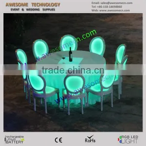 Awesome LED Mood Bar Banquet Chair for Hotel VIP Room thumbnail-3