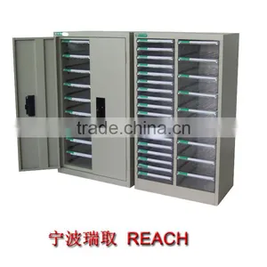 A4 Size Lockable Plastic Drawer Filing Cabinet thumbnail-1