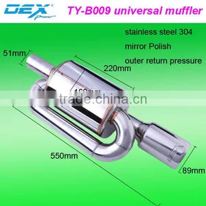 Racing Spare Part Exhaust System Universal Muffler Performance thumbnail-1