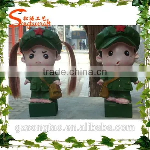 Life Size Artificial Cartoon Statue Fiberglass Cartoon Artificial Statue thumbnail-1