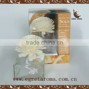EA3-0851 Chrismas Gift Set Sola Flower on Square Glass Bottle Natural Scent Diffuser Fragrance Diffuser thumbnail-1