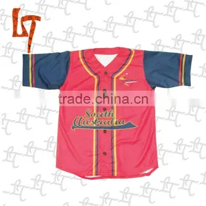 HOT-SALE Custom Dye Sublimated Baseball Jersey/wear thumbnail-1