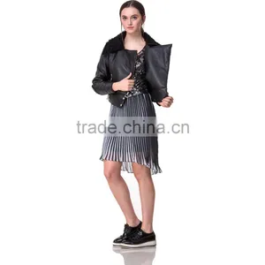 Guangzhou Domin Fashion Factory Directly Wholesale 2017 Ladies Winter Jacket thumbnail-3