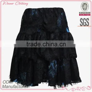 Black Short Lace Black Girls Mini Skirt thumbnail-1