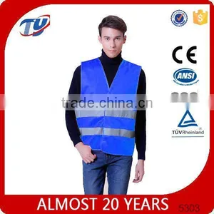 2017 Blue hi Vis Safety Vests EN20471 thumbnail-2
