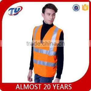 2017 High Visibility Security Reflective Kids Orange Safety Vest EN471 thumbnail-1