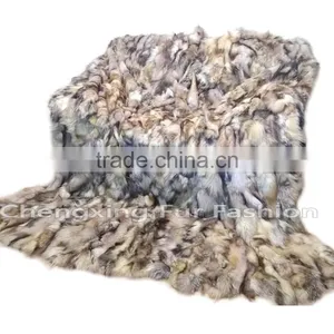 CX-D-89 Genuine Fox Fur Carpets and Rugs in Living Room Carpet Fur Rug thumbnail-5