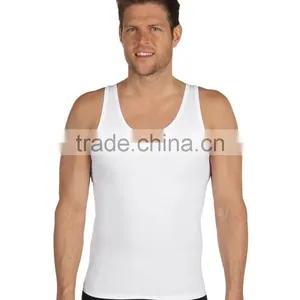 2017 Character Plain White Patterns Summer Mens Knitted Vest Men Gym Wear thumbnail-1
