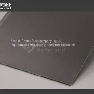 304 Light Unfingre Print Stainless Steel Sheet,HL Black Titanium Stainless Steel Plate thumbnail-3