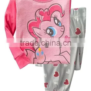 S32671W High Quality 100% Cotton Soft Wear Cartoon High Printed Kid's Pajamas Children Sleepwear thumbnail-3