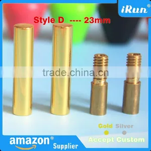 Metal Aglets DIY Shoelaces Cylinder Tips Repair Replacement Ends Silver & Gold - Customized Color/Package/Logo Round Shape Tips thumbnail-1