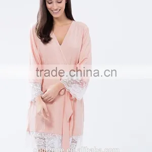 Relaxed Fit Wrap Front Comfortable Bamboo Bathrobe Wholesale Luxury Bathrobe thumbnail-2