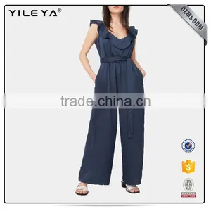 2017 Summer Fashion Long Floral Sexy Women Jumpsuit thumbnail-6