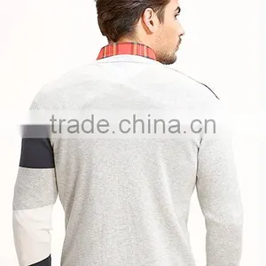 New Cool Long Sleeve Knitted V Neck Cap Sweater Men for Hot Selling thumbnail-3