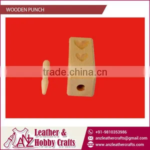 Excellent Quality Wooden Block With Punch From Top Dealer thumbnail-1