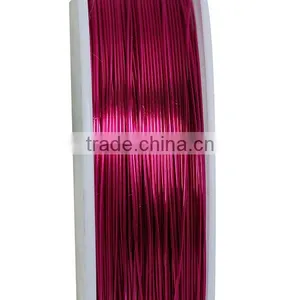 High Quality Jewelry Round Fuchsia 0.4mm Copper Beading Wire Thread Cord thumbnail-2