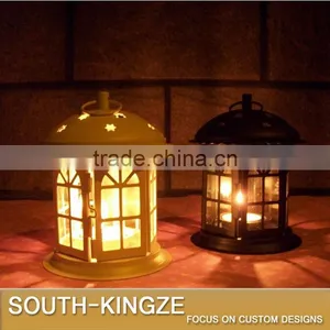 Black/White Iron Menorah/Candle Holder thumbnail-1