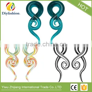 Colorful Glass Snail Ear Plug Fashion Body Piercing Jewelry thumbnail-5