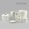 Conique Nuance Silver Ceramic Bathroom Set With Tissue Cover for Decoration thumbnail-1