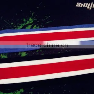 Hot Sale Three Colors Strip Ribbon Colorful Knitted Nylon Band thumbnail-2